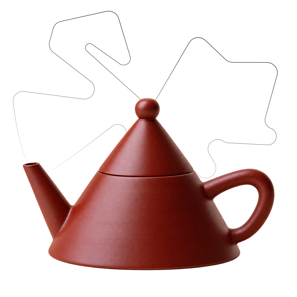 Zhuni Yixing Teapot[Red Pyramid]160ml