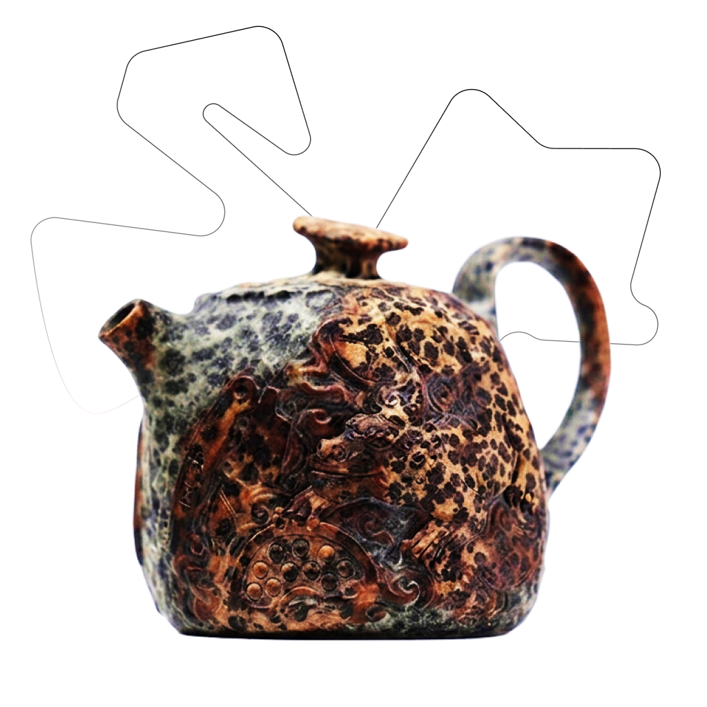 LEOPARD SKIN`170 STONE TEAPOT [PRE-ORDER]