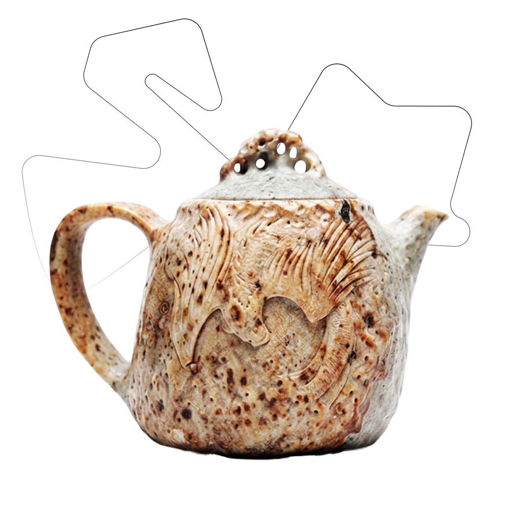 WHITE SKIN`190 STONE TEAPOT [PRE-ORDER]